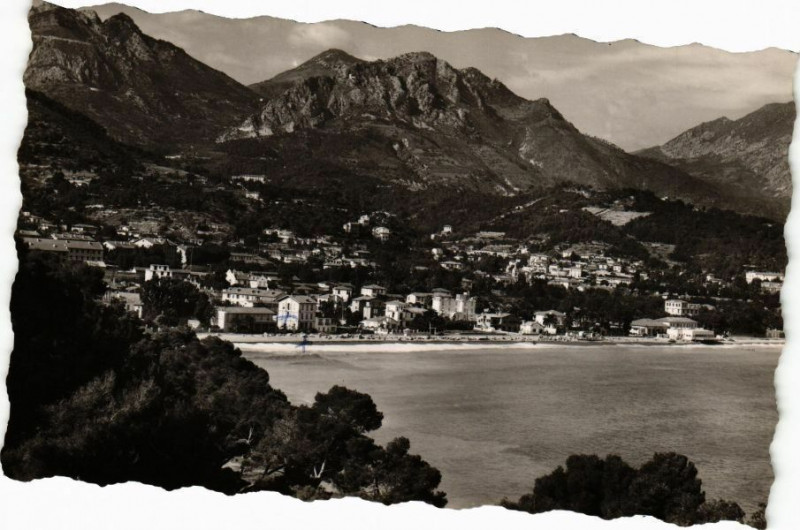 Carte postale ancienne Carnolés - Vue prise du Cap Martin