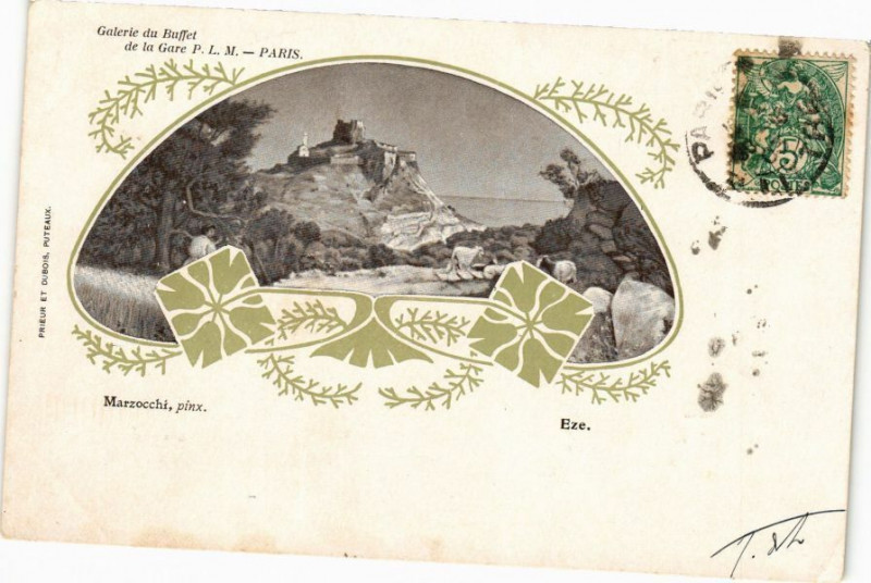 Carte postale ancienne Galerie du Buffet de la Gare - Paris