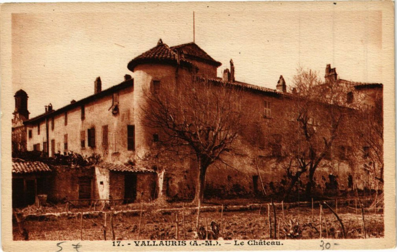 Carte postale ancienne Vallauris Le Chateau à Vallauris