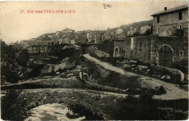 Carte postale ancienne Tourrettes-sur-Loup à Tourrettes-sur-Loup