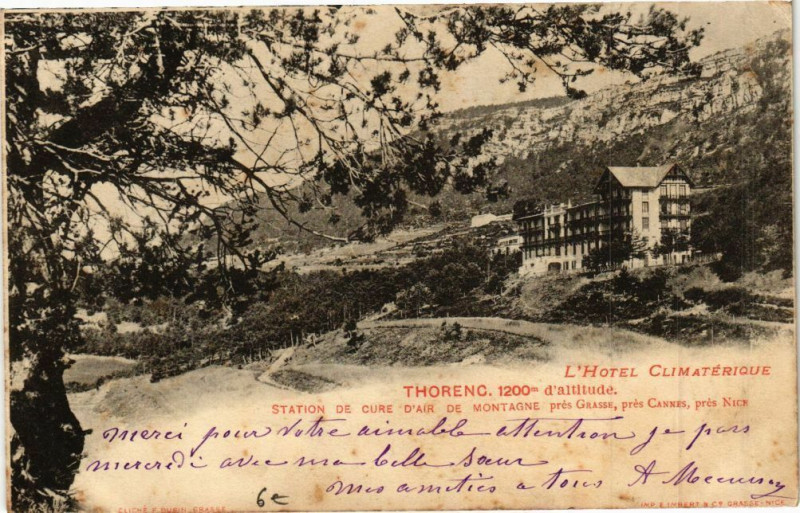 Carte postale ancienne Thorenc -L'Hotel Climatérique