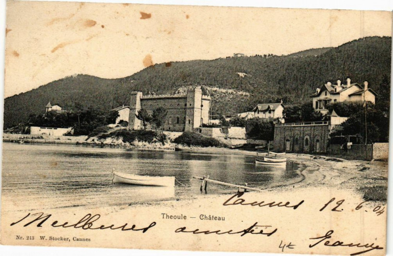 Carte postale ancienne Theoule -Chateau