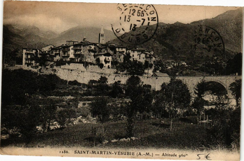 Carte postale ancienne Saint-Martin-Vesubie Altitude