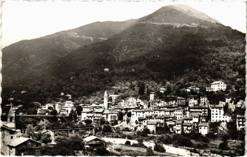 Carte postale ancienne Roquebilliere -Le Vieux Village à Roquebillière