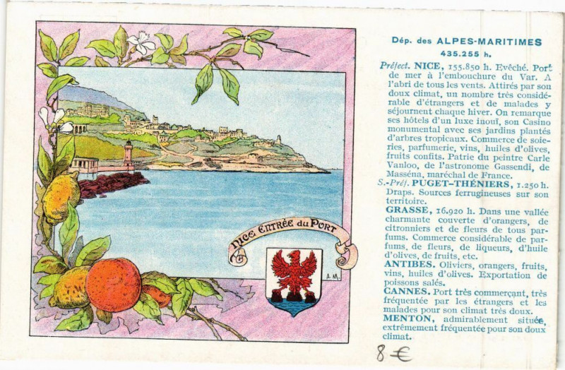 Carte postale ancienne Nice Entrée du Port à Nice