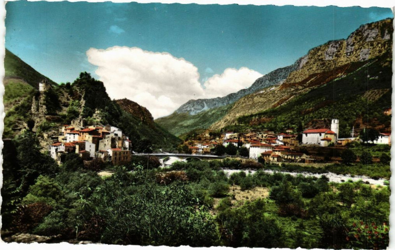 Carte postale ancienne Les deux Roquesteron à Roquestéron