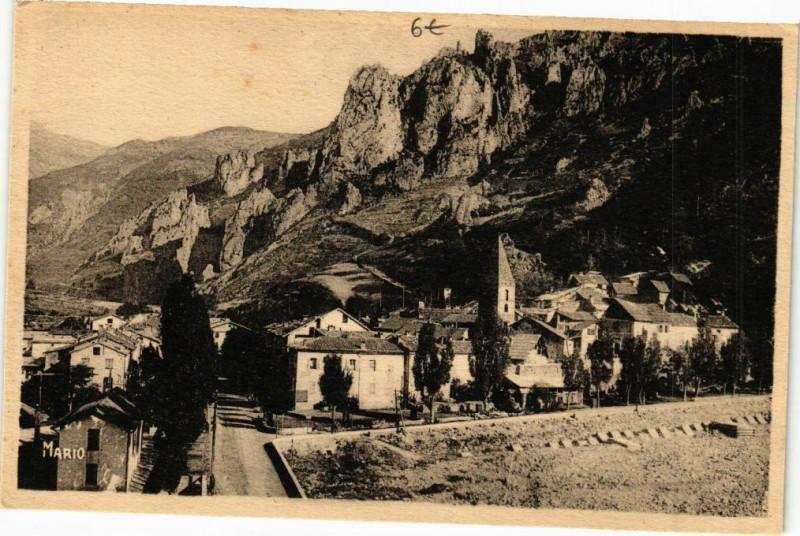 Carte postale ancienne Guillaumes Vue générale à Guillaumes