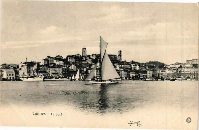 Carte postale ancienne Cannes Le Port à Cannes