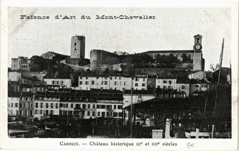 Carte postale ancienne Cannes Chateau historique à Cannes
