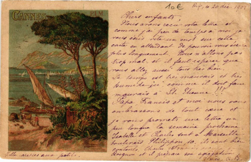 Carte postale ancienne Cannes à Cannes