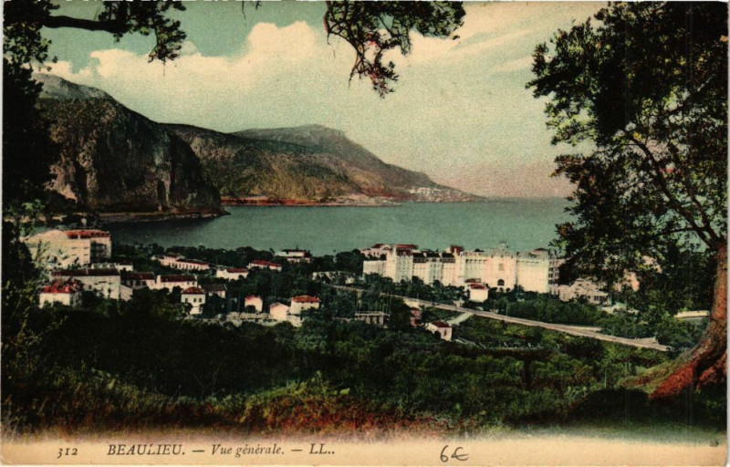 Carte postale ancienne Beaulieu Vue générale
