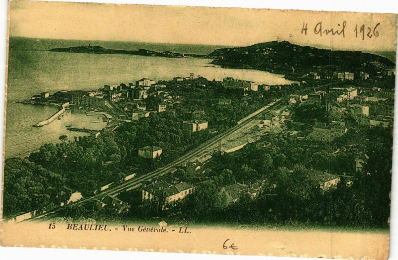 Carte postale ancienne Beaulieu Vue générale