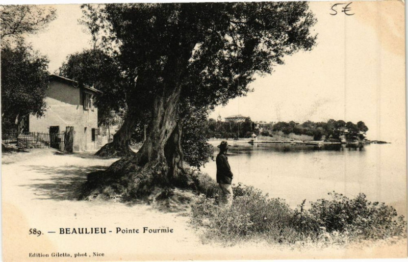 Carte postale ancienne Beaulieu Pointe Fourmie