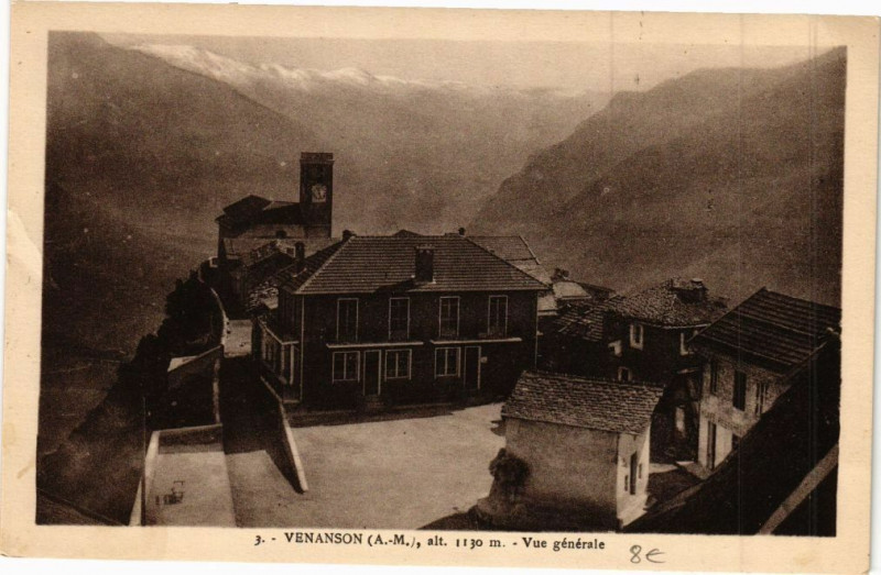 Carte postale ancienne Venanson - Vue générale à Venanson