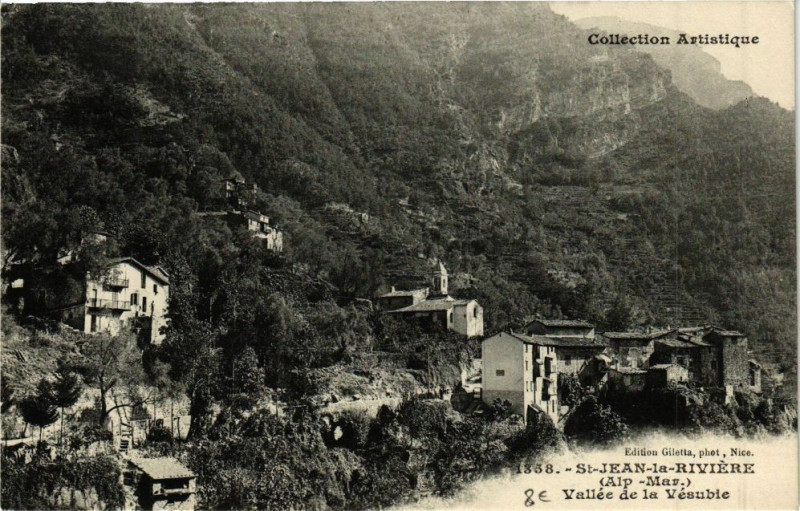 Carte postale ancienne St - Jean - La riviere - Valle de la vesuble