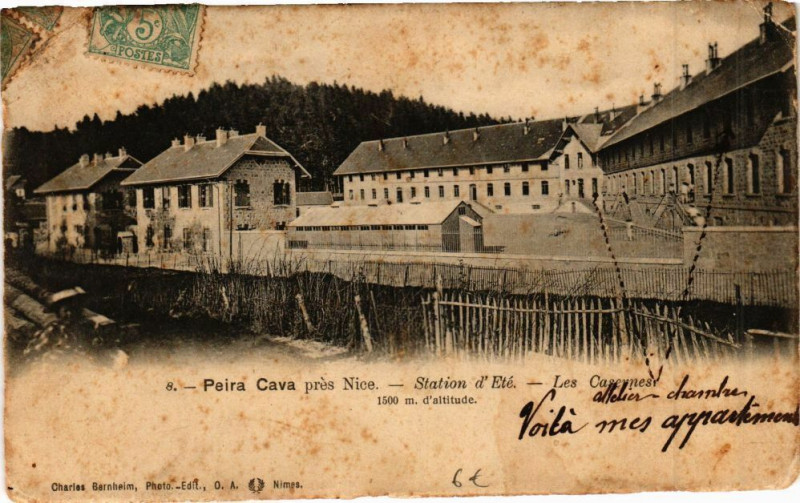 Carte postale ancienne Piera cava pres Nice - Station d'ete à Nice