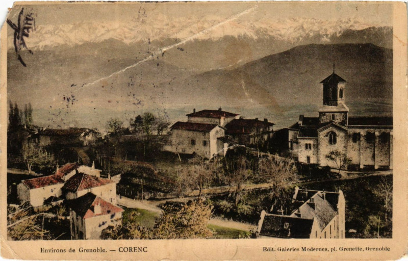 Carte postale ancienne Env. de Grenoble - Corenc à Grenoble