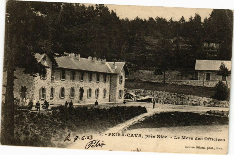 Carte postale ancienne Peira-Cava - Le Mess des Officiers