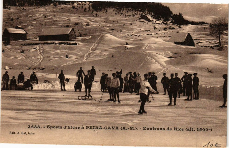 Carte postale ancienne Peira-Cava - Environs de Nice à Nice