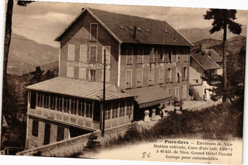 Carte postale ancienne Peira-Cava - Environs de Nice à Nice