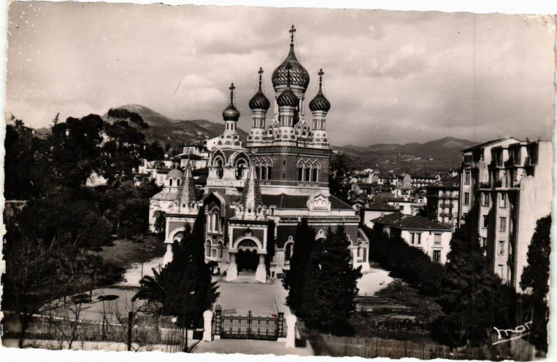 Carte postale ancienne Nice L'eglise orthodoxe à Nice