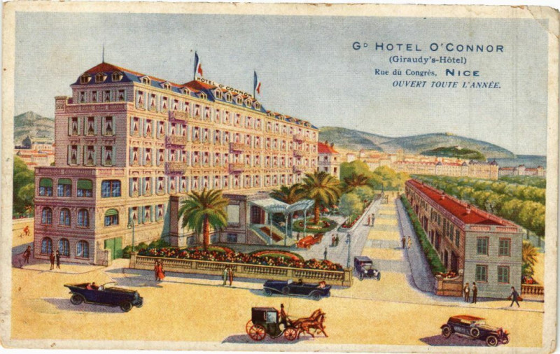 Carte postale ancienne Nice - Rue de congres à Nice