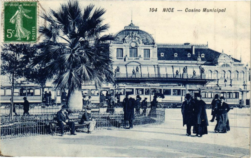 Carte postale ancienne Nice - Casino municipal à Nice