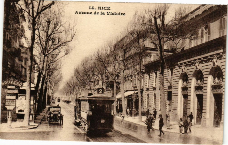 Carte postale ancienne Nice - Avenue de la victoire à Nice