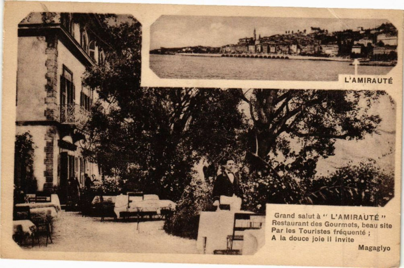 Carte postale ancienne Menton - Baie de Garavan à Menton