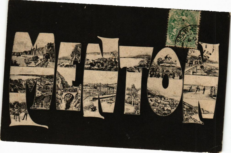 Carte postale ancienne Menton à Menton