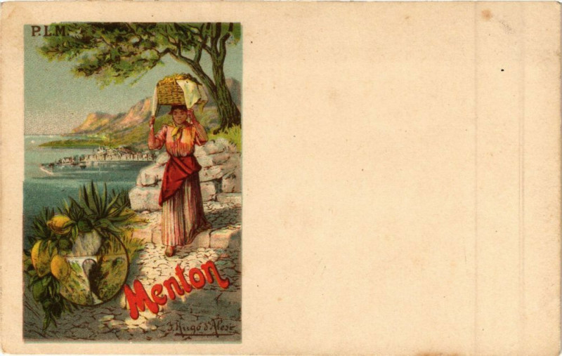 Carte postale ancienne Menton à Menton