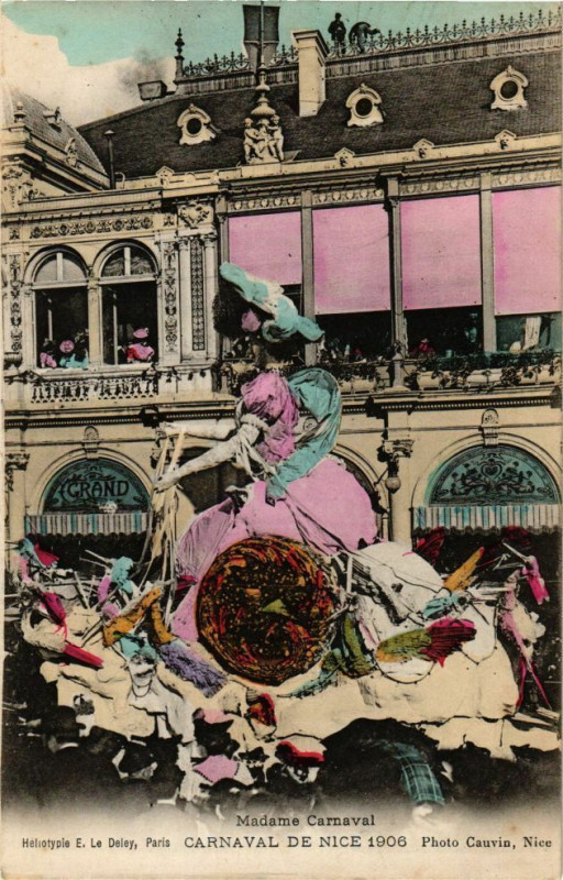 Carte postale ancienne Madame carnaval - Carnaval de Nice à Nice