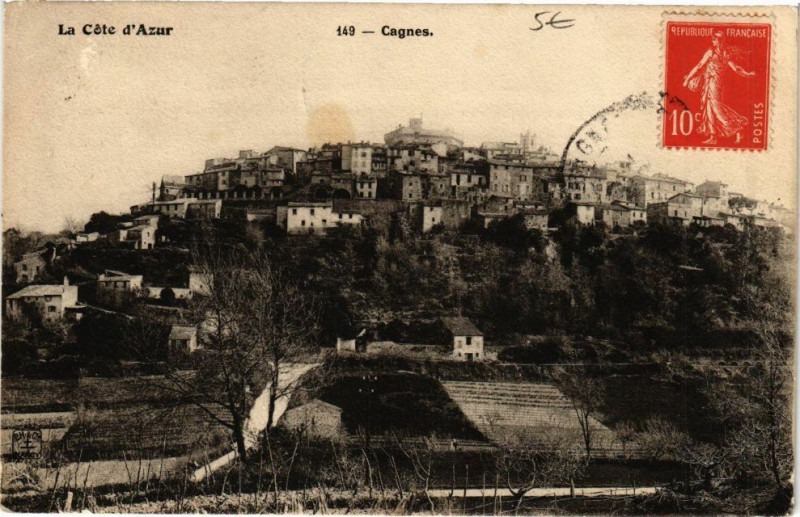 Carte postale ancienne La Cote d'Azur - Cagnes