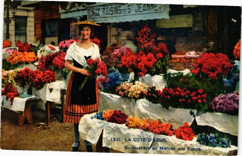 Carte postale ancienne La Cote d'Azur