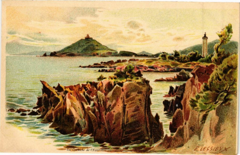 Carte postale ancienne La Corniche de l'Esterel
