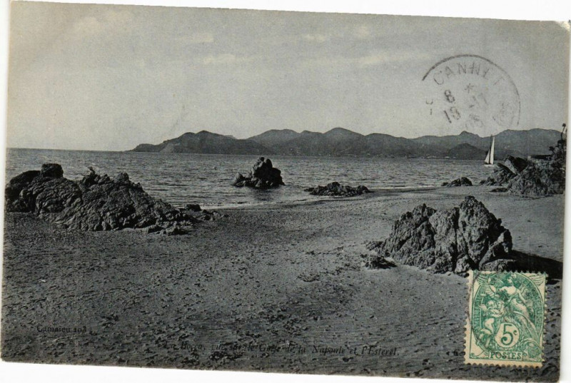 Carte postale ancienne La Bocca - Vue sur le Golfe
