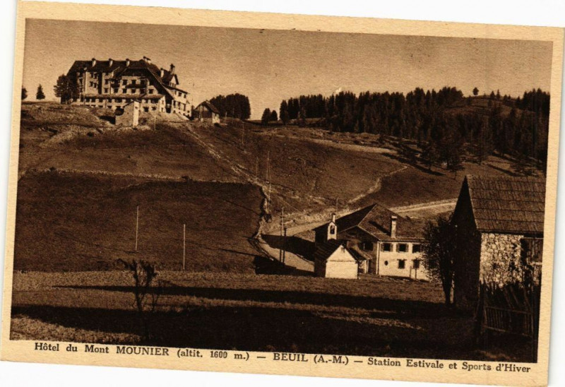 Carte postale ancienne Hotel du mont mounier - Beuil à Beuil