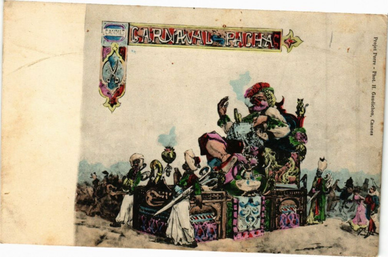 Carte postale ancienne Carnaval Pacha
