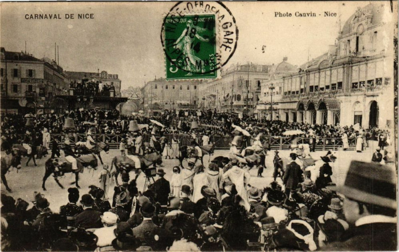 Carte postale ancienne Carnaval de Nice - Photo cauvin à Nice