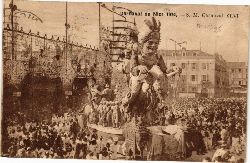 Carte postale ancienne Carnaval de Nice - Carnaval à Nice