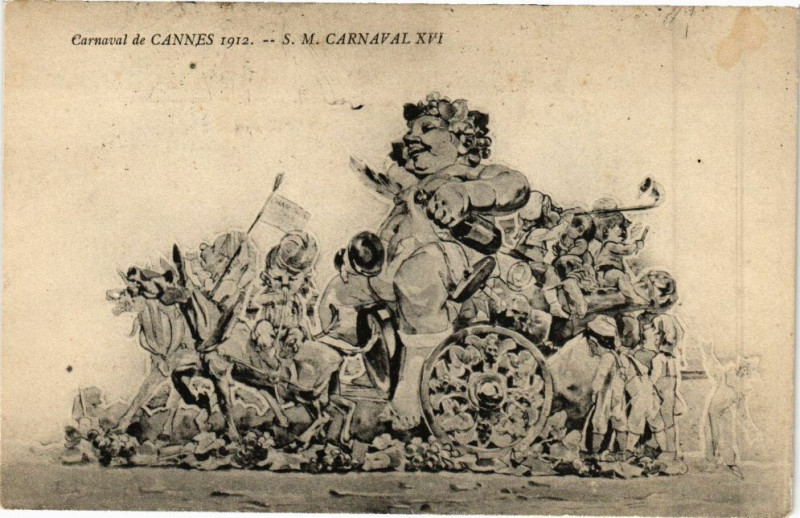 Carte postale ancienne Cannes - S.M Carnaval à Cannes