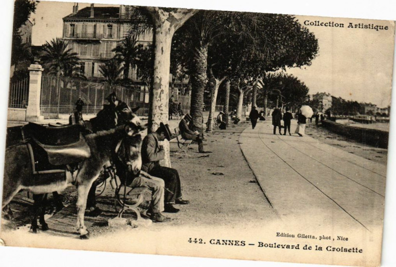 Carte postale ancienne Cannes - Boulevard de la craoisette à Cannes