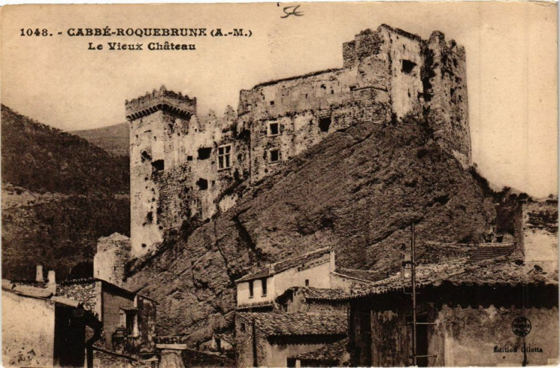 Carte postale ancienne Cabbe-Roquebrune - La vieux chateau