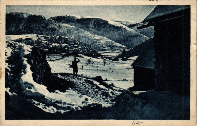 Carte postale ancienne Beuil - Sports d'Hiver Vue d'ensemble à Beuil