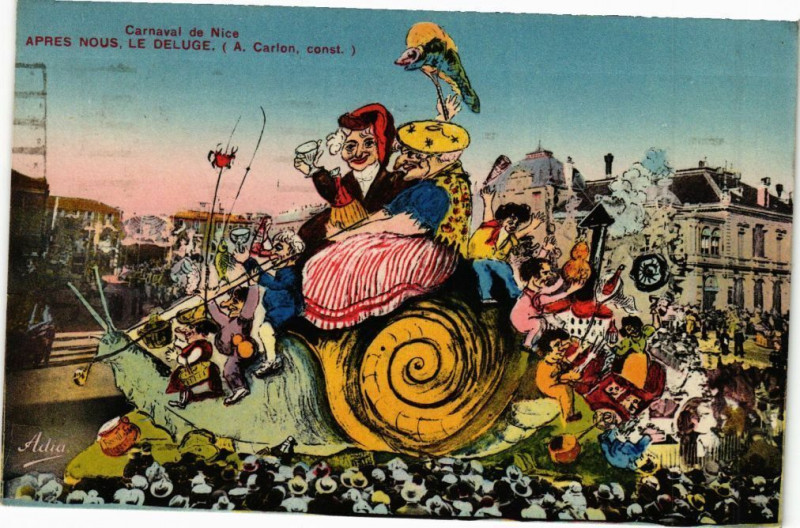 Carte postale ancienne Apres nous le deluge