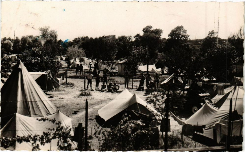 Carte postale ancienne Antibes - Hotel Camping de la Brague à Antibes