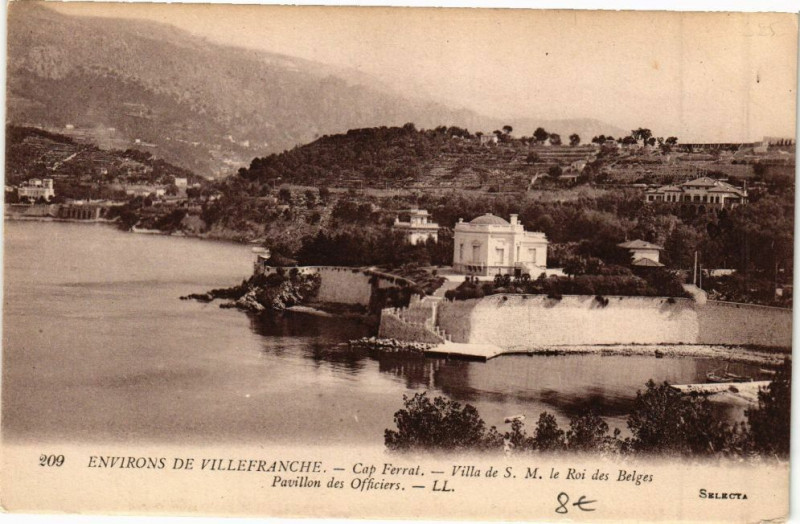 Carte postale ancienne Environs de Villefranche - Cap Ferrat