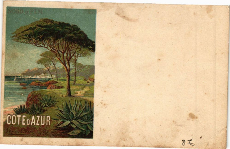 Carte postale ancienne Cote d'Azur