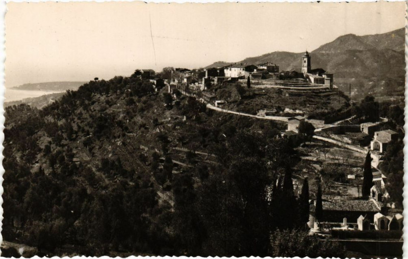 Carte postale ancienne Castellar - Vue générale à Castellar