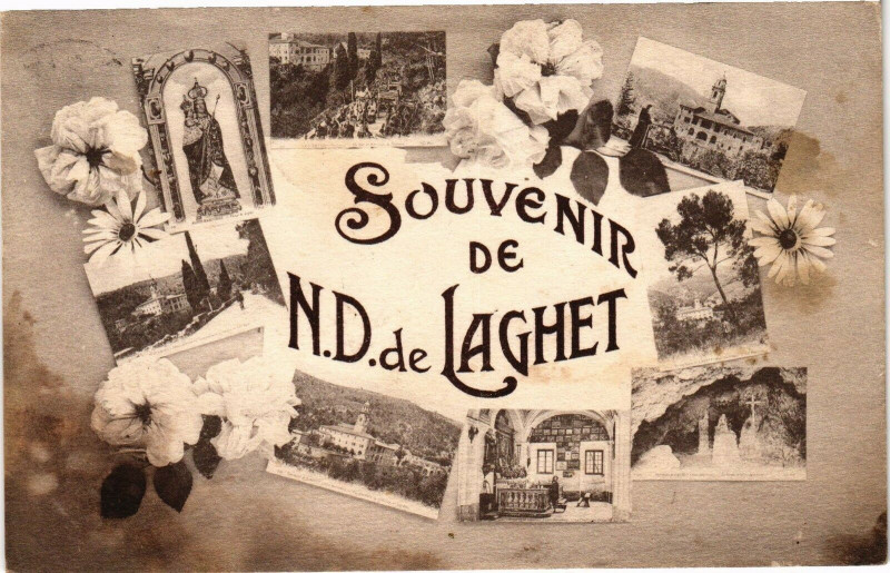 Carte postale ancienne Souvenir De N.D De Laghet